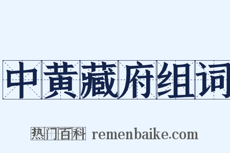 中黄藏府组词是什么意思的图片
